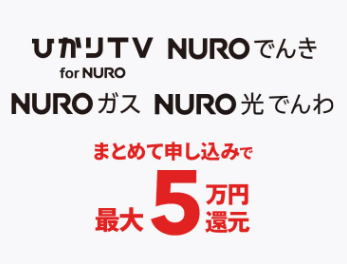オプション申し込みで5万円還元