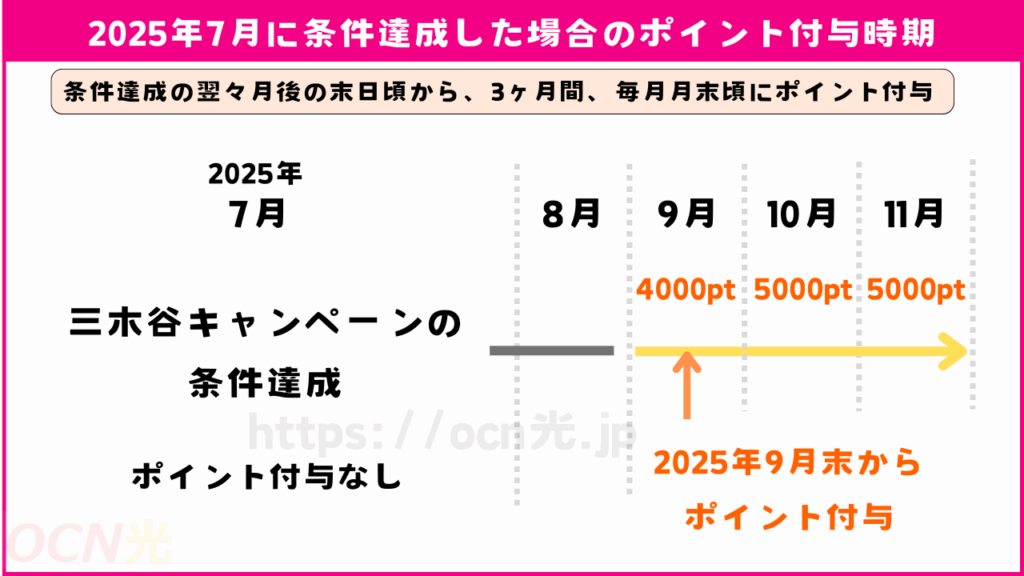 三木谷キャンペーン　ポイント付与時期