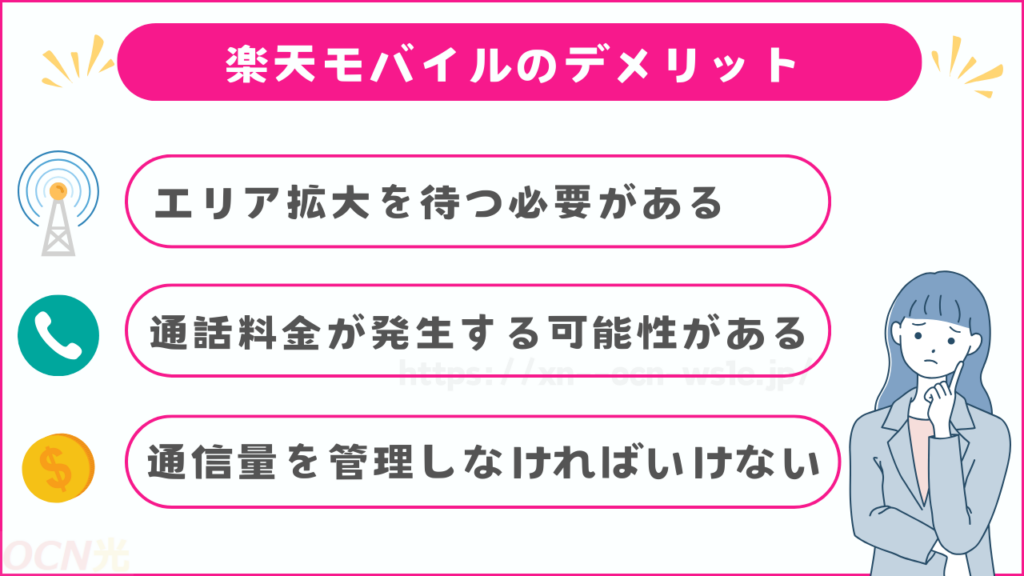 楽天モバイルの悪い評判からわかるデメリット