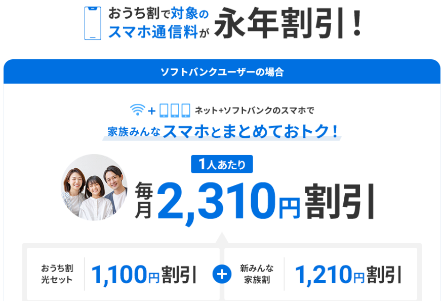 ソフトバンク光 おうち割